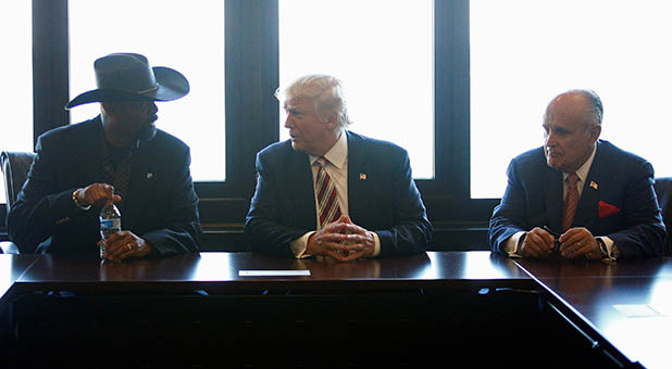 Sheriff Clark, Donald Trump, and Rudy Giuliani