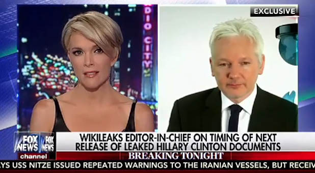Julian Assange and Megyn Kelly