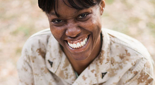 Marine Lance Cpl. Monifa Sterling was court-martialed for posting a Bible verse in her work station