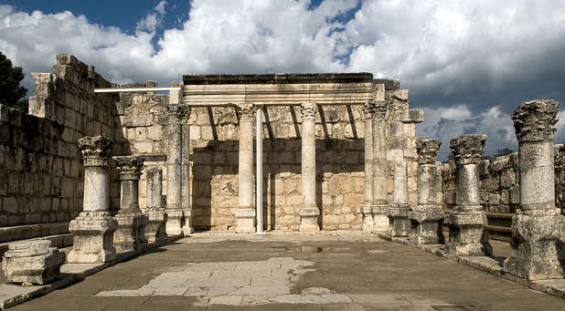 Ancient Ruins of the Great Synagogue at Capernaum
