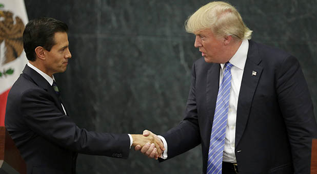 Donald Trump and Mexican President