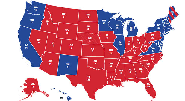 Electoral College Map 9-29-16
