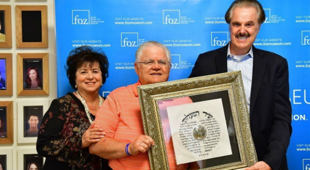 Pastor John Hagee Receives the Friend of Zion Friendship Medallion on his Recent Trip to Jerusalem