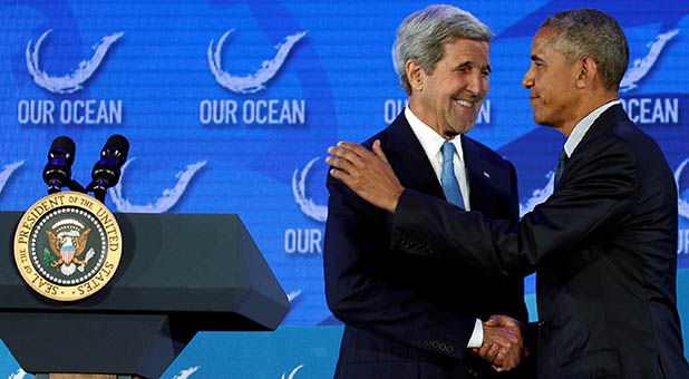 President Obama and Secretary of State John Kerry