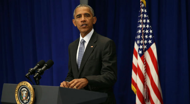 U.S. President Barack Obama speaks about last Saturday's bombing in Manhattan's Chelsea neighborhood in New York