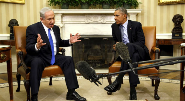 U.S. President Barack Obama meets with Israeli Prime Minister Benjamin Netanyahu