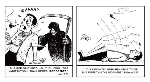 Jack Chick wrote and illustrated the tract,