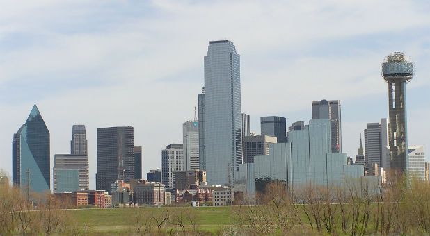 The Dallas skyline