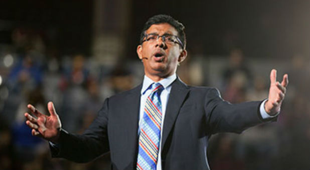 Dinesh D'Souza addressed the Liberty University student body during Convocation on Friday.
