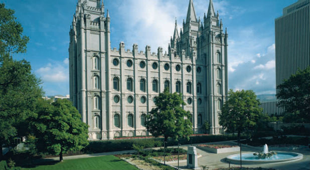 A Mormon temple.