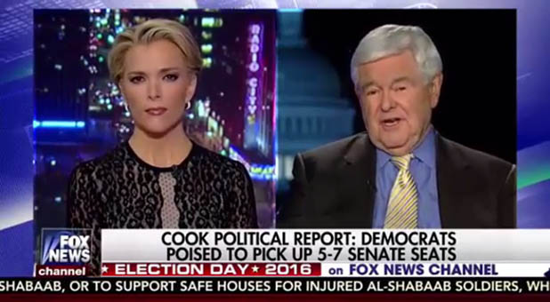 Newt Gingrich and Megyn Kelly
