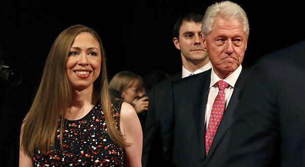 President Bill Clinton and Chelsea Clinton
