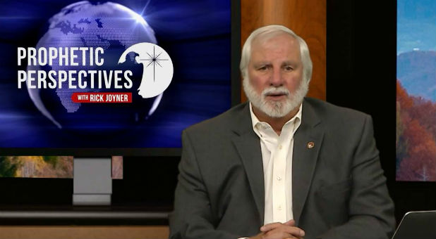 Rick Joyner on the set of his show, 'Prophetic Perspectives.'