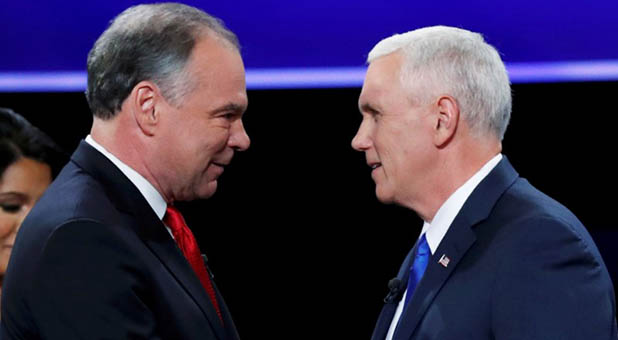 Tim Kaine and Mike Pence