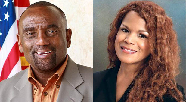 Rev. Jesse Lee Peterson and Day Gardner