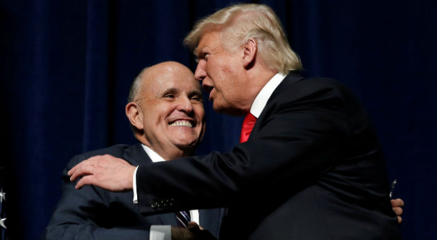 Rudy Giuliani, Republican former mayor of New York City, is a contender for attorney general. He is a member of the transition team.