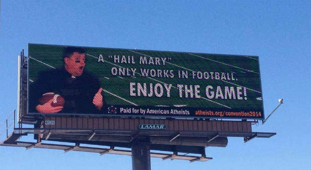 An American Atheists billboard from their 2014 campaign.