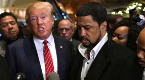Donald Trump with supporter, and now transition team member, Dr. Darrell Scott.
