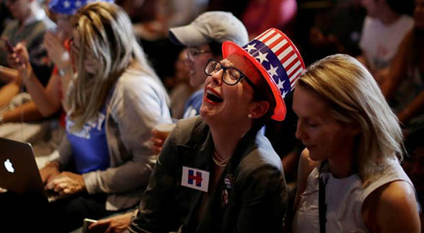 Crying Hillary Clinton Supporter