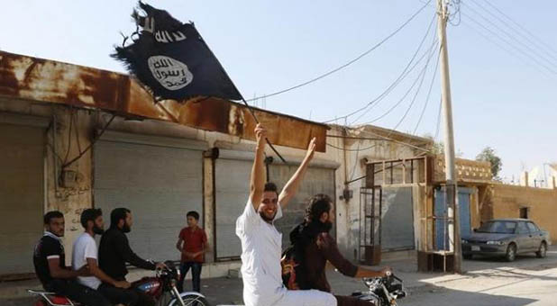 ISIS Flag Waving