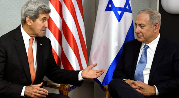 Secretary of State John Kerry and Israeli Prime Minister Benjamin Netanyahu