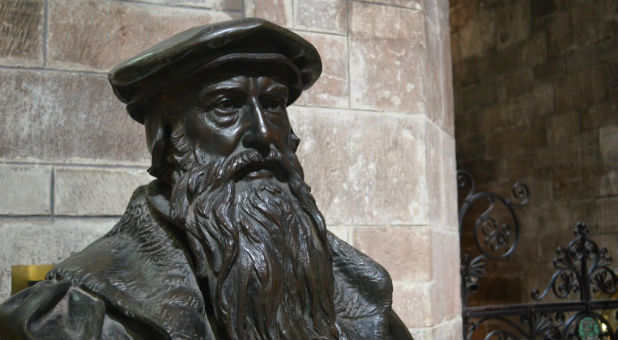 A trusted prophet friend of his had a vision of John Knox, a Scottish clergyman and leader of the Protestant Reformation in the 1500s, standing behind him.