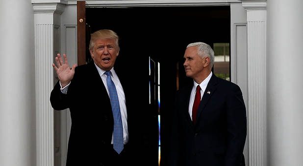 President-Elect Donald Trump and Vice President-Elect Mike Pence
