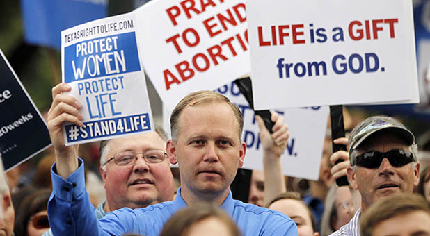 Pro-Life Protesters in Texas