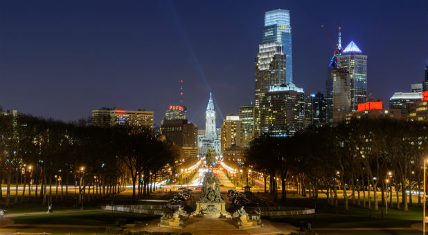 The Philadelphia skyline