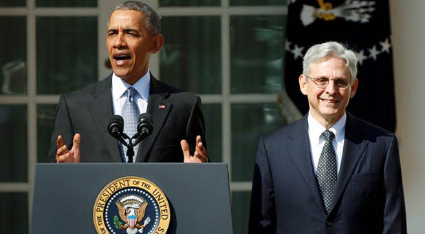 President Barack Obama and D.C. Court of Appeals Judge Merrick Garland