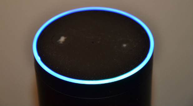 The Amazon Echo, named Alexa.
