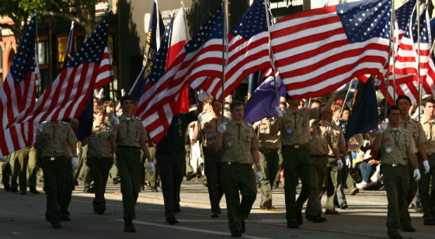 2017 01 Boy Scouts With Flags