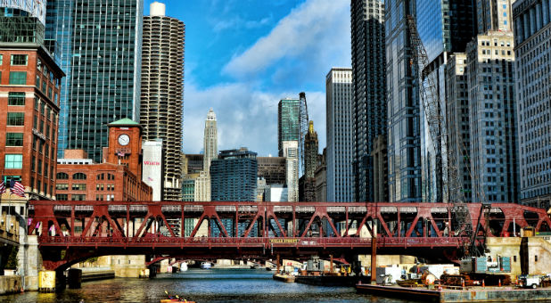 A bridge in Chicago