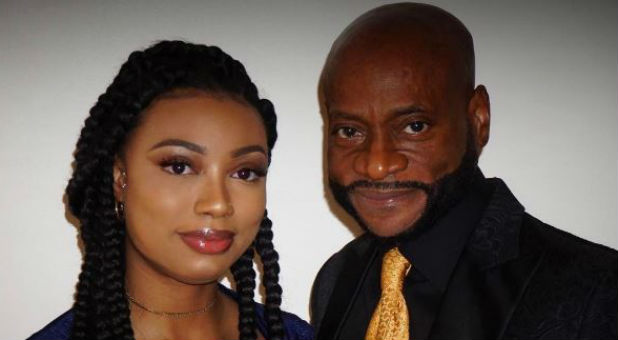 Taylor with her father Eddie Long.