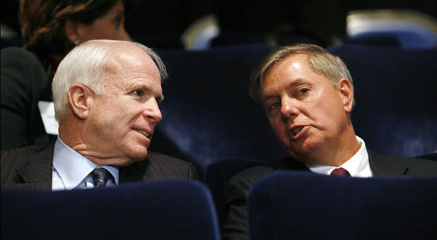 U.S. Sens. John McCain (R-Ariz.) and Lindsey Graham (R-S.C.)