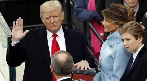 President Trump Taking the Oath of Office