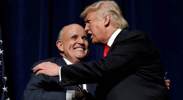 President-elect Donald Trump and former New York City Mayor Rudy Giuliani