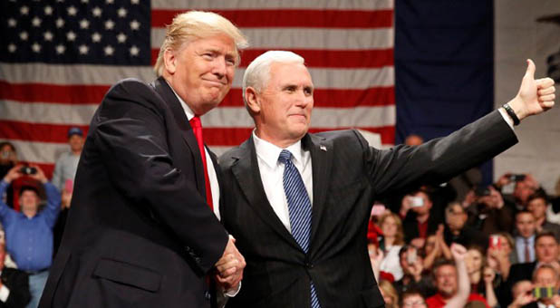 President-elect Donald Trump and Vice President-elect Mike Pence