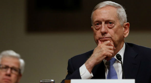 Retired U.S. Marine Corps General James Mattis testifies before a Senate Armed Services Committee hearing on his nomination to serve as defense secretary in Washington, U.S.