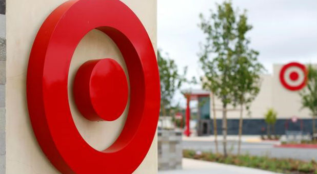 A newly constructed Target store is shown in San Diego, California