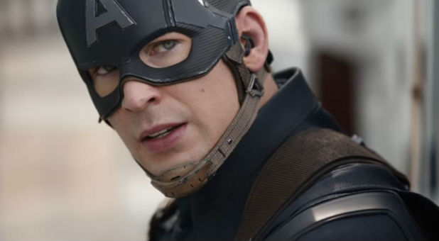 Chris Evans as Captain America in 'Captain America: Civil War.'