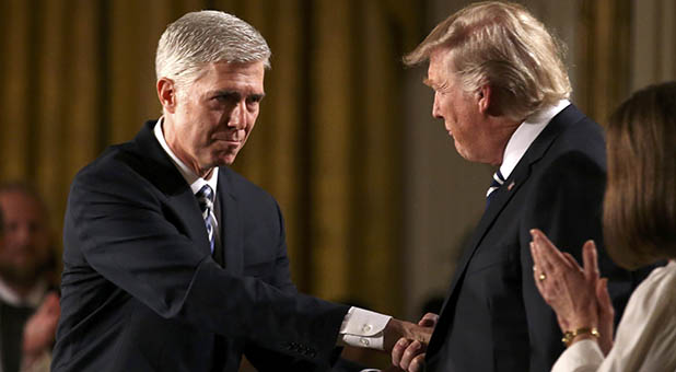 President Donald Trump and Judge Neil Gorsuch