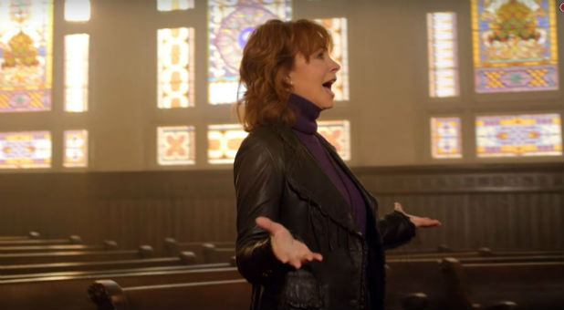Reba McEntire in her new video, 'Back to God'
