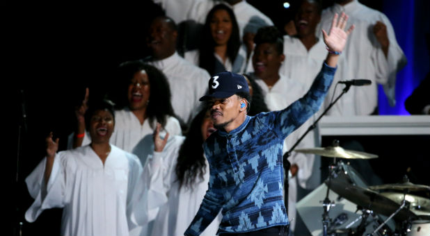 Chance the Rapper performs 'How Great' at the Grammy Awards.