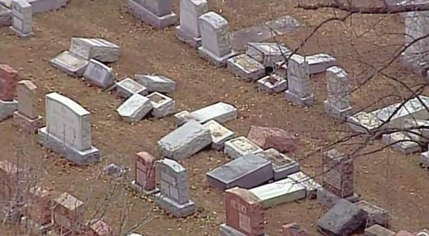 Vandalized Jewish Cemetery