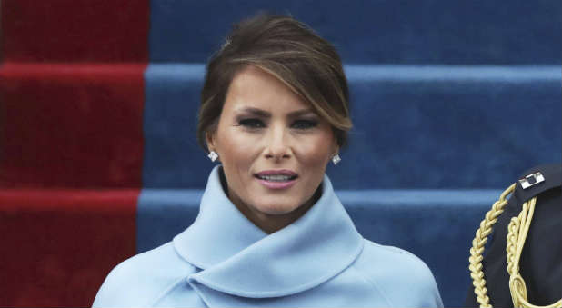 First Lady Melania Trump recited the Lord's Prayer today.