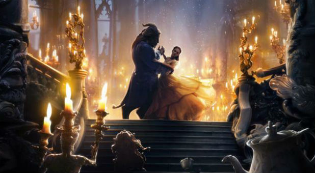 The promotional poster for 'Beauty and the Beast'