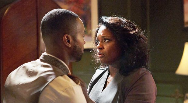 Charity and Kevin in a scene from 'Greenleaf'