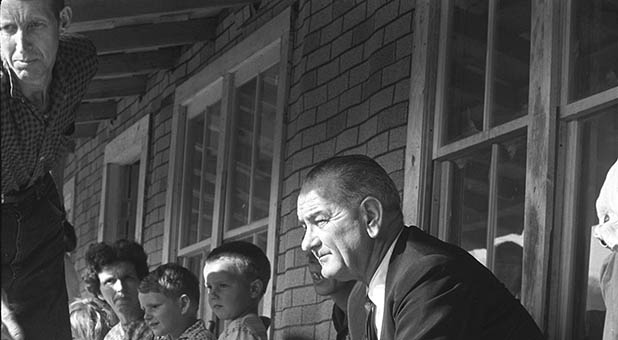 President Lyndon B. Johnson and Tom Fletcher