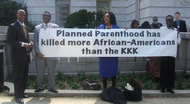 National Black Pro-Life Coalition Planned Parenthood Protesters